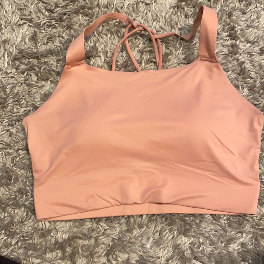 Rose gold Nike sport bra